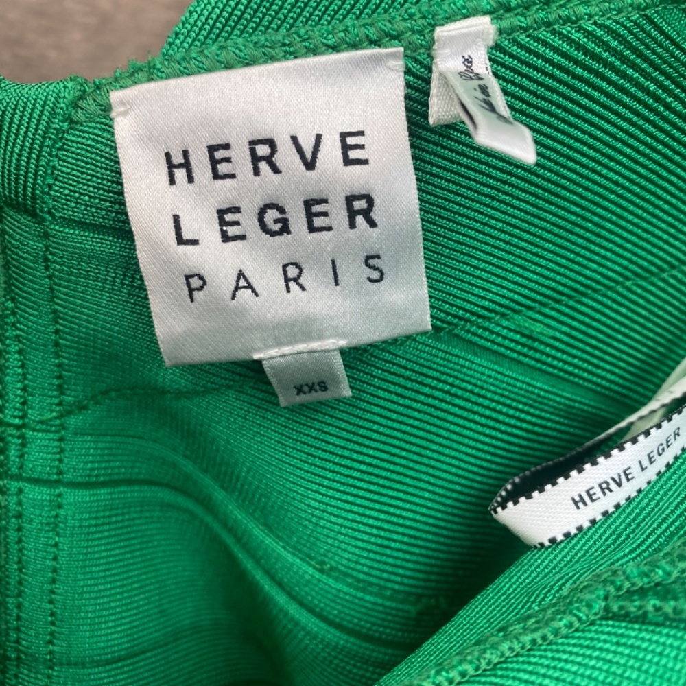 Cross Front V Neck Icon Mini Dress from Hervé Léger - Picture 4 of 4